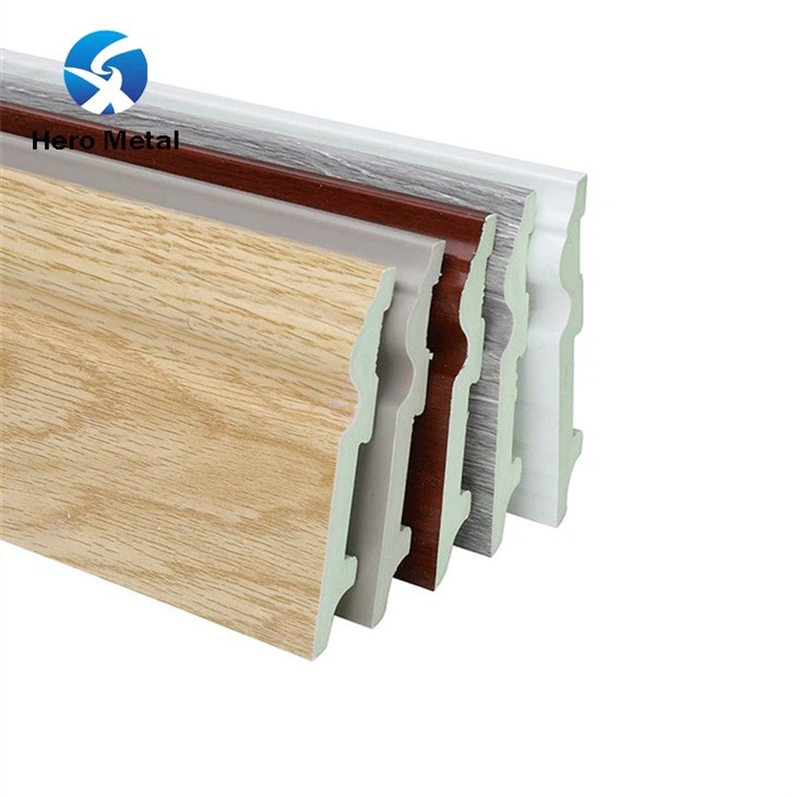 PVC skirting board with Wood Grain Color